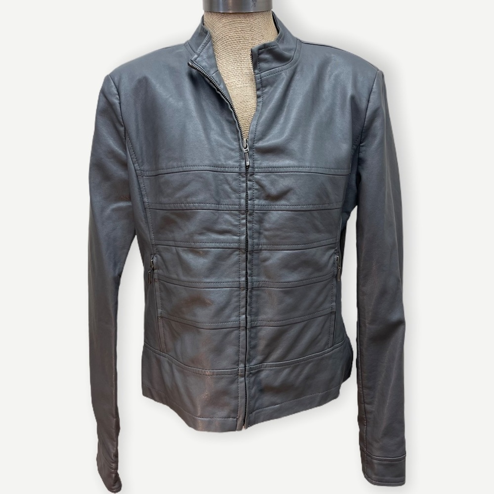 Revue grey vegan leather jacket s